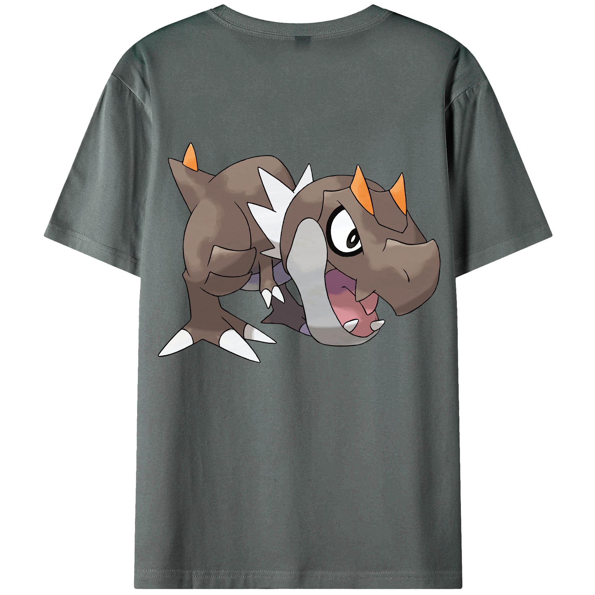 （画像用） ポケットモンスター Pokémon 綿100％ メンズ半袖Tシャツ（バックプリント） 通気性